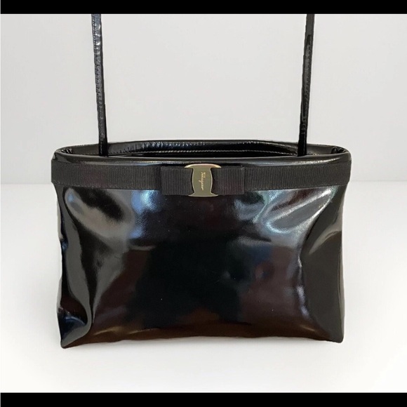 Salvatore Ferragamo Vara Bow Patent Leather Purse